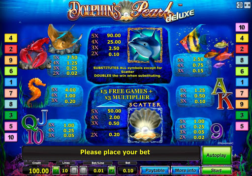 игровой автомат Dolphin's Pearl Deluxe